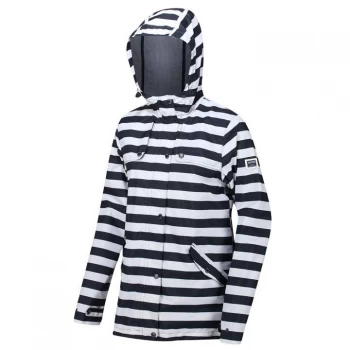 Image of Regatta Bertille Waterproof & Breathable Jacket - Navy Stripe