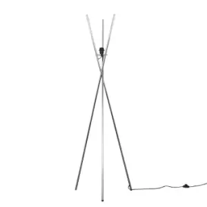 Image of Crawford Silver Floor Lamp Base