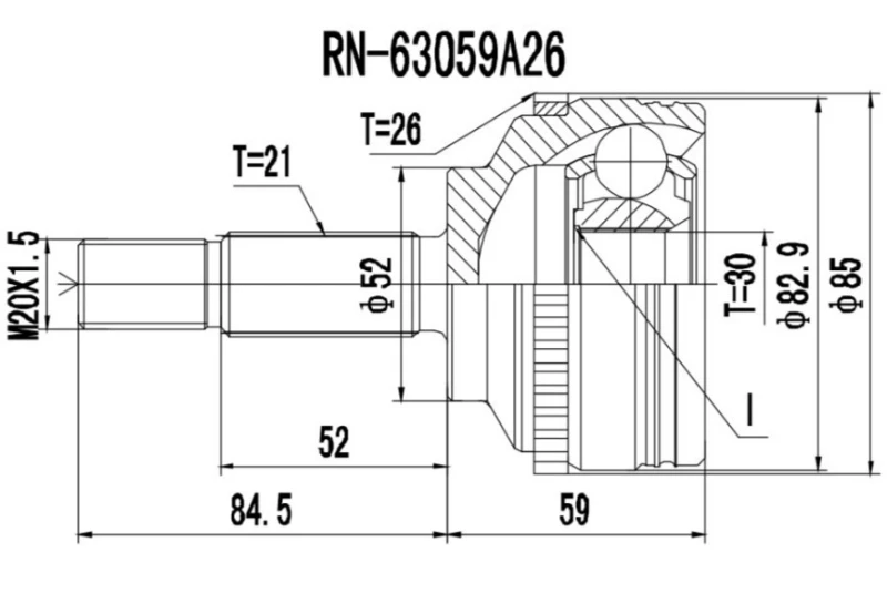 Image of PROCARO 77-RE-300 CV Joint Joint Kit,drive shaft (5)