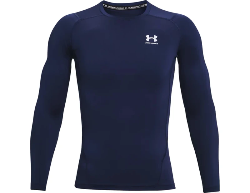 Image of Under Armour Armour HeatGear Long Sleeve Mens - Blue Blue M