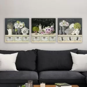 Image of drprc9003 Multicolor Decorative Canvas Painting (3 Pieces)