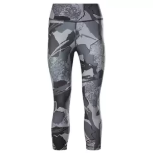 Image of Reebok Workout Ready Printed Leggings Womens - Black