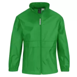 Image of B&C Childrens Sirocco Lightweight Jacket / Childrens Jackets (5/6) (Real Green)