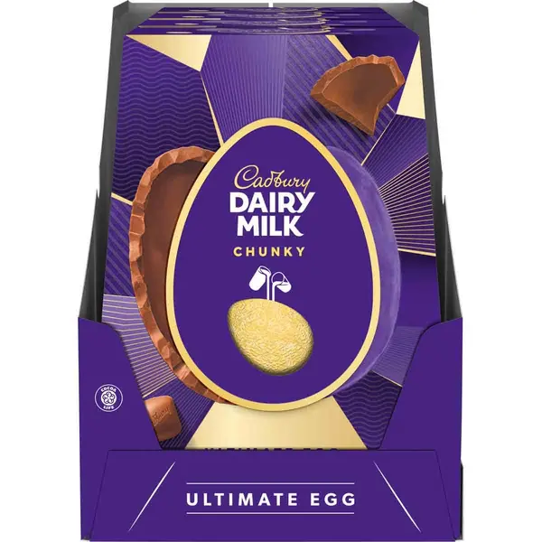 Image of Cadbury Gifts Direct Cadbury Dairy Milk Chocolate Chunky Easter Egg (Box of 4) 4308454O
