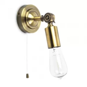 Image of Salisbury Joint Steampunk Wall Light in Antique Brass