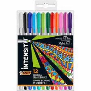 Image of BIC Intensity Broadliner Pens 12 pack