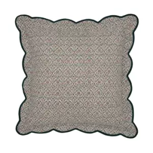 Image of William Morris Brophy Embroidery Sham Pillowcase, Green