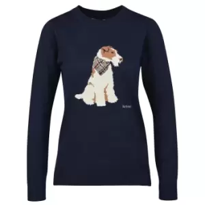 Image of Barbour Womens Fareham Knit Navy 14