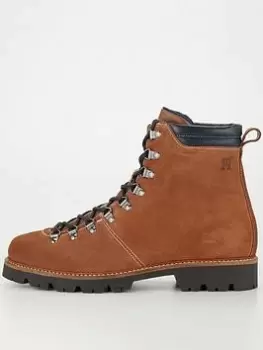 Image of Tommy Hilfiger Hilfiger W Mix Suede Hooks Boot, Brown, Size 43, Men