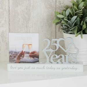 Image of Celebrations Cut Out Photo Frame - 25 Years