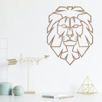 Image of Lion - Copper Copper Decorative Metal Wall Accessory