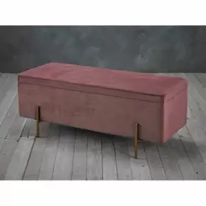 Image of LPD Lola Storage Ottoman Pink