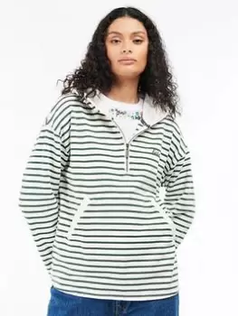 Image of Barbour Littlebury Hoodie -cloud, White, Size 8, Women