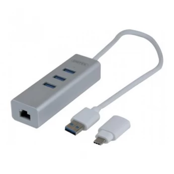 Image of Usb3.0 Ethernet And 3 Port USB Hub Usbc