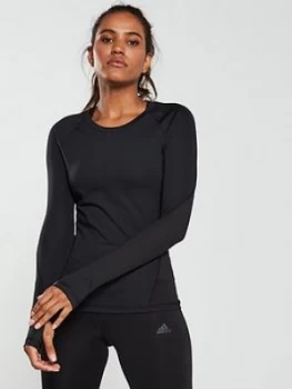 Image of Adidas Ask Long Sleeve Top - Black