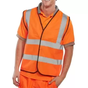 Image of B-Seen EN ISO 20471 Vest Orange (Bulk Pack) Orange - Size S