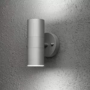 Image of Konstsmide Modena Outdoor Up & Down Wall Light - Light Grey