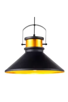 Image of Pendant LED Light Black Modern Hanging Ceiling Lighting