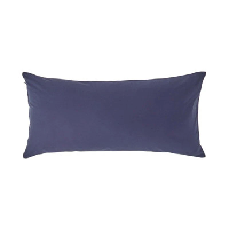 Image of Homescapes Continental Egyptian Cotton Pillowcase 200 TC, 40 x 80cm Navy