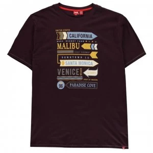Image of D555 Norris T Shirt Mens - Plum