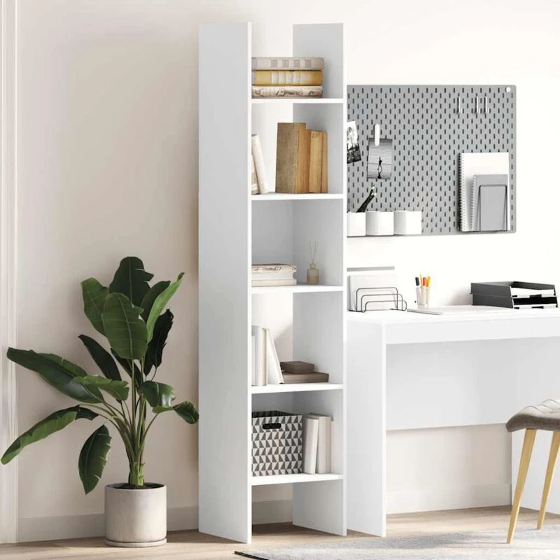 Image of VIDAXL Book Cabinet White 40x35x180cm Engineered Wood Vidaxl 8720286352533