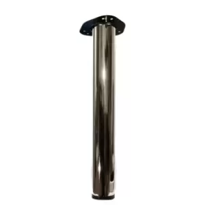 Image of Moderix Table Leg Metal 60mm x 710mm Chrome, Pack of 1