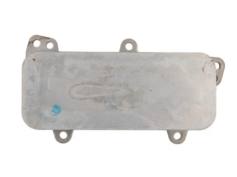 Image of NISSENS 90684 Oil Cooler ** FIRST FIT ** with gaskets/seals, without filter Aluminium Oil Cooler,engine oil (469)