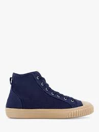 Image of Bertie Shorty' High Top Trainers - 6 - navy
