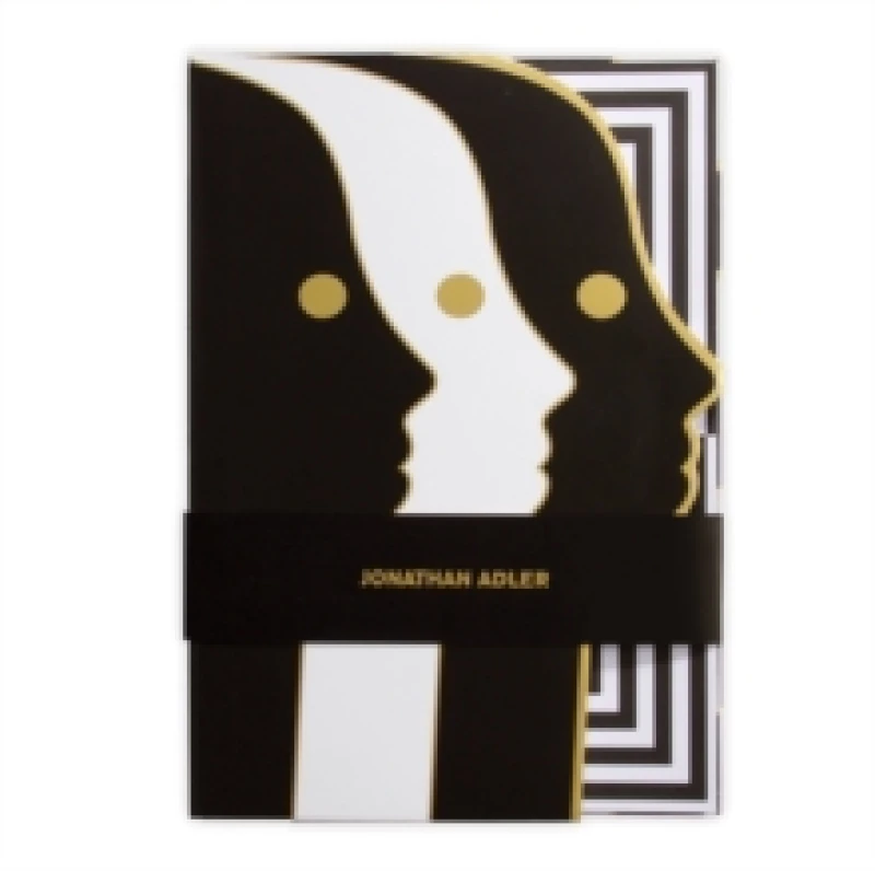 Image of Jonathan Adler Atlas A5 Die-cut Notebook. Notebook / blank book. By Galison, Jonathan Adler Books