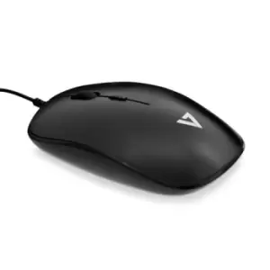 Image of V7 Low Profile USB Optical Mouse - Black