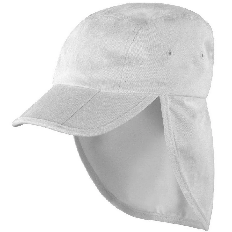 Image of Result Mens Headwear Folding Legionnaire Hat Cap in White White Male One Size
