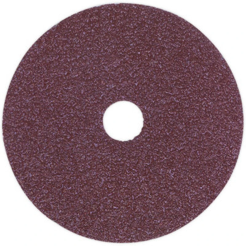 Image of Loops 25 PACK - 115mm Fibre Backed Sanding Discs - 50 Grit Aluminium Oxide Round Sheet Multi
