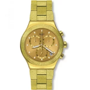 Image of Mens Swatch Irony Goldshiny Chronograph Watch
