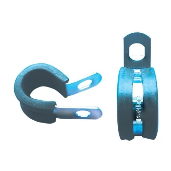 Image of Matlock - 21MM Zinc Plated P-Clips Rubber Lined- you get 5