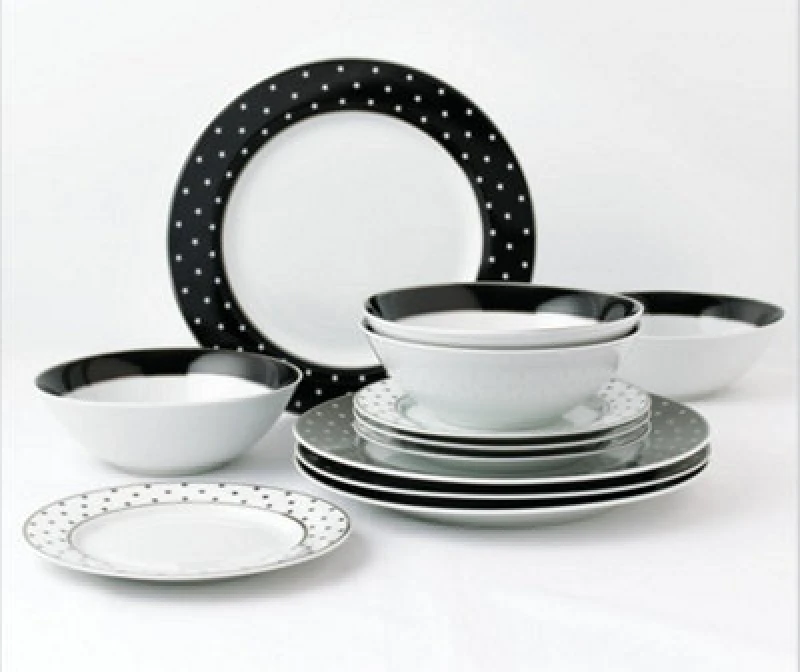 Image of Waterside 12Pc Black Star Dinner Set 5829
