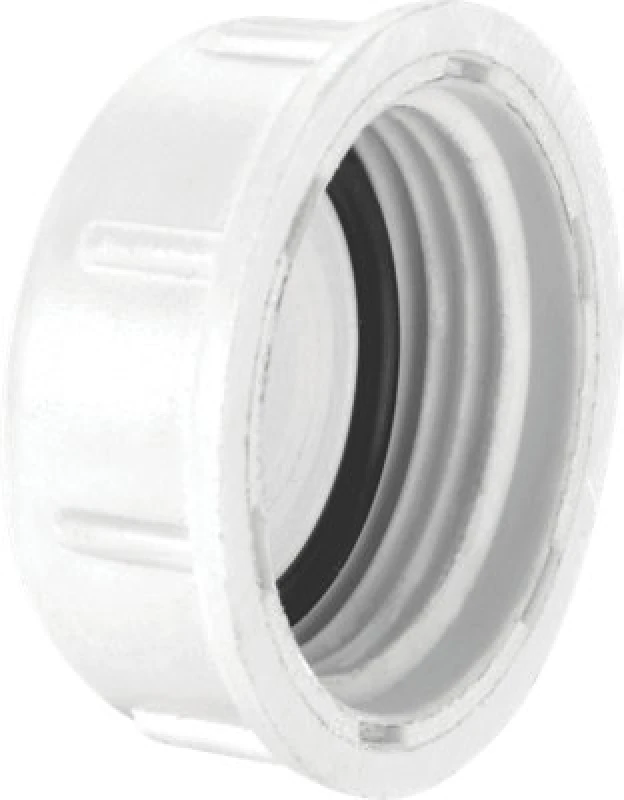 Image of McAlpine NUT-WMVALVE Female Blank Cap White