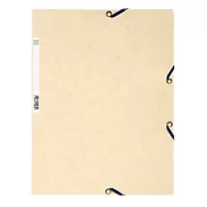 Image of Exacompta 3 Flap Folder 55532E A4 Ivory Mottled Pressboard 24 x 32cm Pack of 25