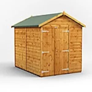 Image of Power Garden Shed 86PAWDD Golden Brown 8x6