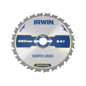 Image of IRWIN Construction Table & Mitre Circular Saw Blade 250 x 30mm x 40T ATB