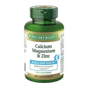 Image of Natureamp39s Bounty Calcium Magnesium and Zinc 100 Coated Caplets