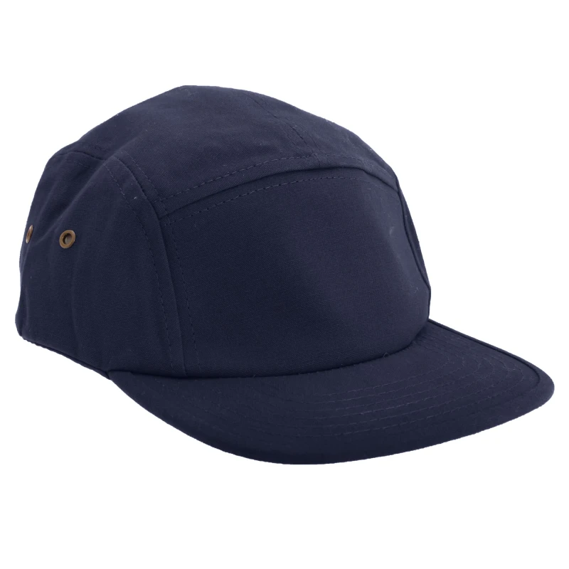 Image of Beechfield Beechfield Men Canvas 5 Panel Classic Baseball Cap Pack of 2 in Navy Navy One Size Male 5059269087043