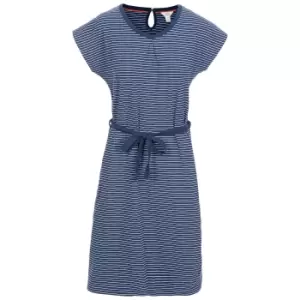 Image of Trespass Womens/Ladies Lidia Spotted Round Neck Casual Dress (S) (Navy)