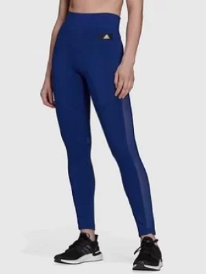 Image of Adidas Women In Power Leggings, Blue, Size L, Women