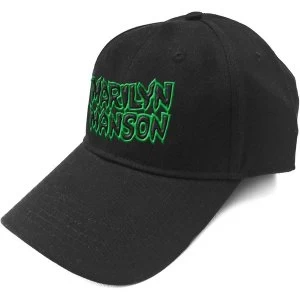 Image of Marilyn Manson - Logo Mens Baseball Cap - Black