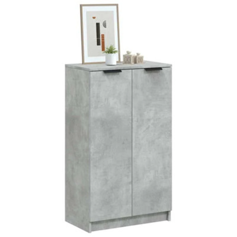 Image of VIDAXL Vidaxl - Shoe Cabinet Concrete Grey 59x35x100.5cm Engineered Wood 8720287079750