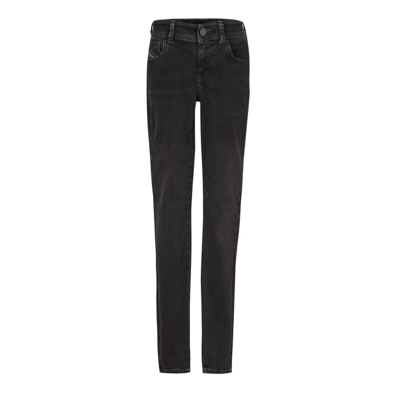 Image of Diesel Womens Straight Leg Jeans Blk Gry Denim female 23 L32