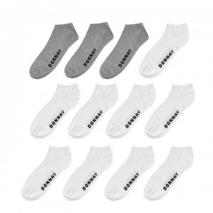 Image of Donnay Trainer Liner Socks 12 Pack Mens - White