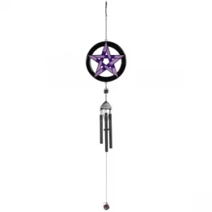 Image of Purple Pentagram Windchime