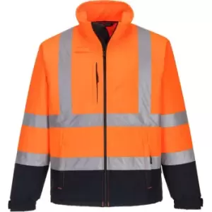 Image of S425ONRM - sz m Hi-Vis Contrast Softshell (3L) - Orange/Navy - Orange/Navy - Portwest