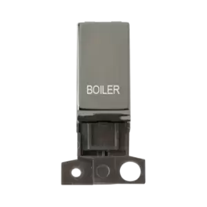Image of Click Scolmore MiniGrid 13A Double-Pole Ingot Boiler Switch Black Nickel - MD018BN-BL